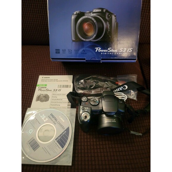Canon PowerShot S3 IS 6.0MP Digital Camera 12x Stabilized Zoom - Picture 8 of 9